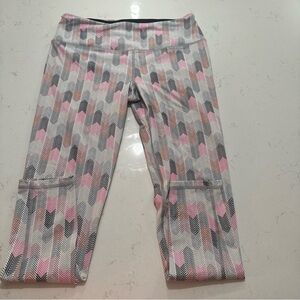 Victoria Secret Stylish Pink and Gray Womens athletic Leggings large